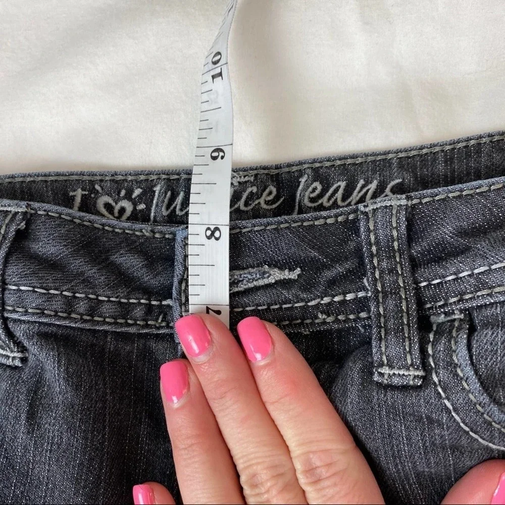3/$20 Justice Girls Gray Jeans Size 12R